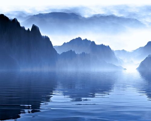 風景, 景色, 雲, 山, 湖, 海, 水, 空, 自然, 波, こ